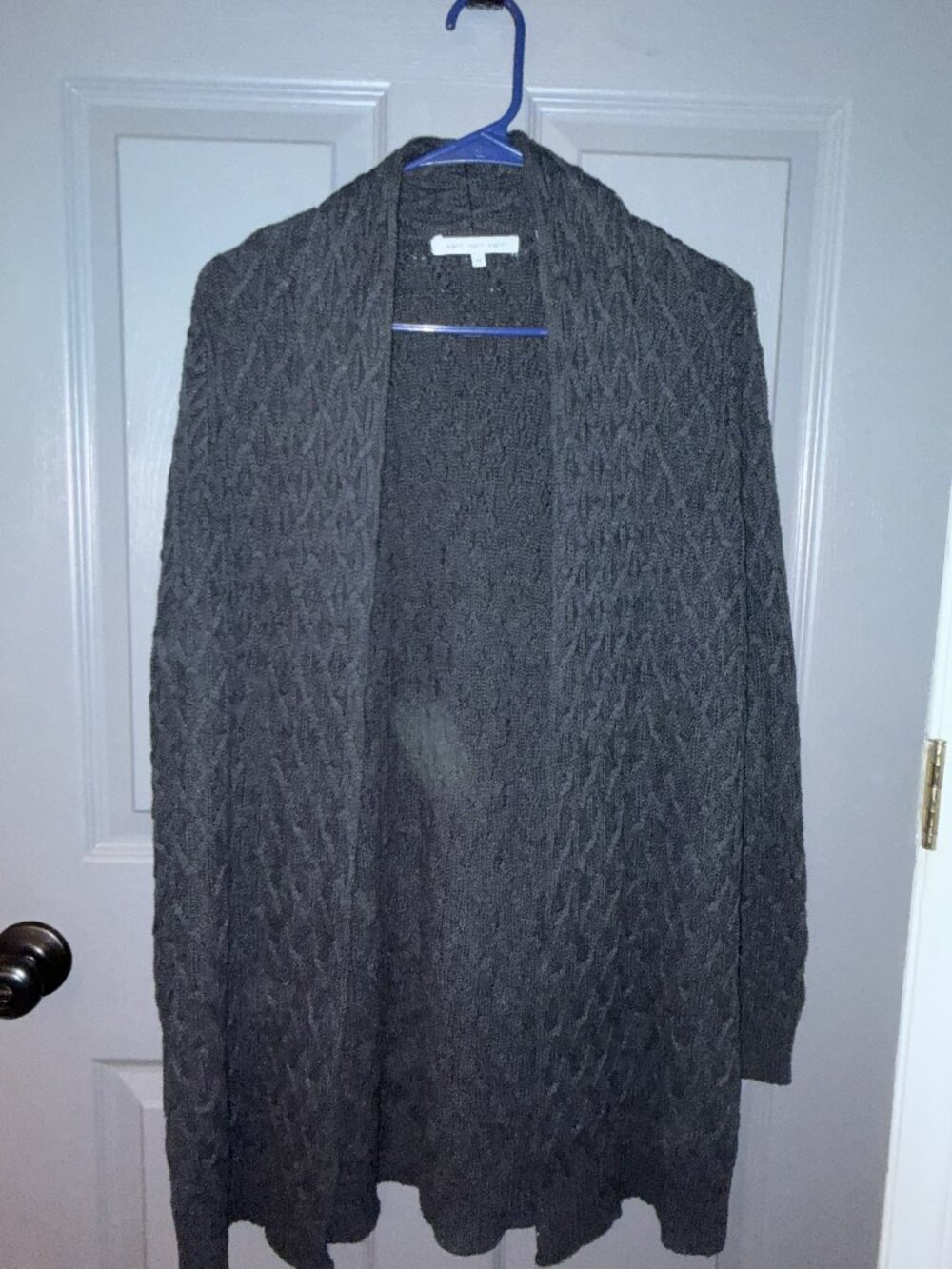 Eight  Eight Eight Eight Charcoal gray textured cardigan
